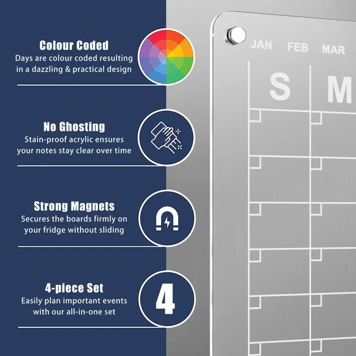 Magnetic Fridge Calendar