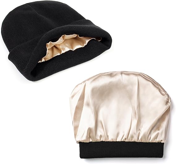 Silk Lined Knit Beanie