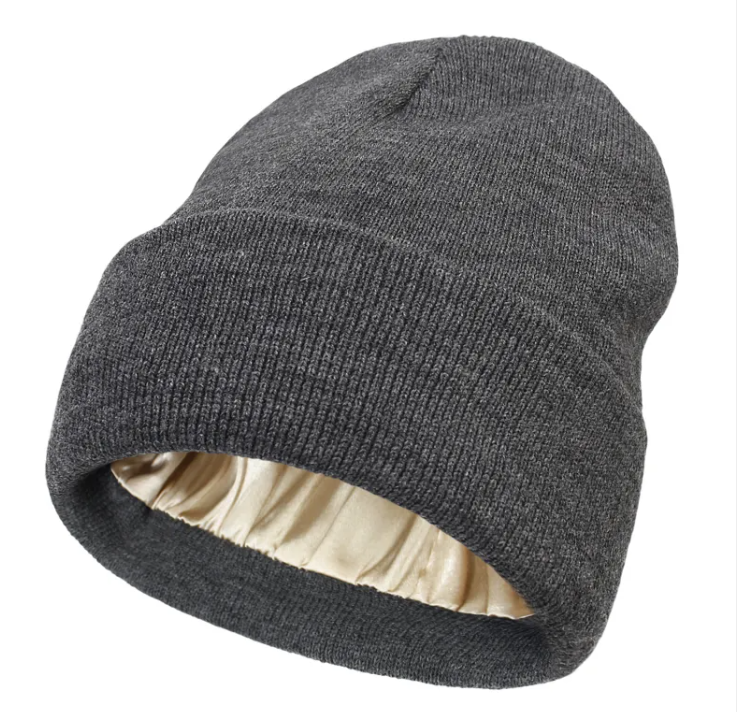 Silk Lined Knit Beanie