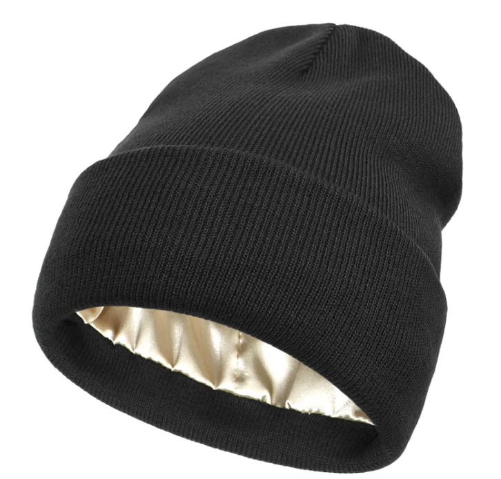 Silk Lined Knit Beanie