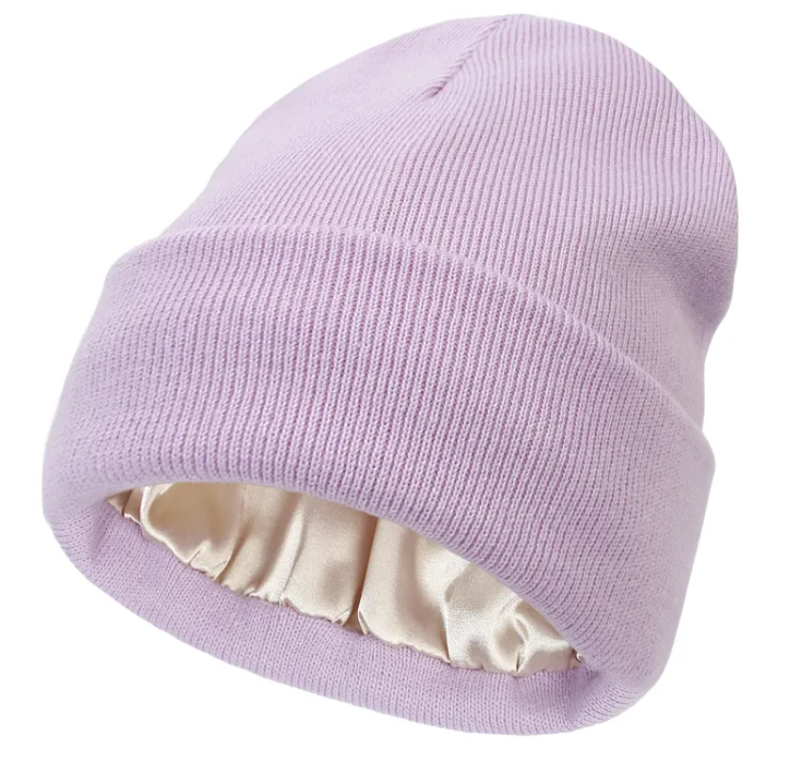 Silk Lined Knit Beanie