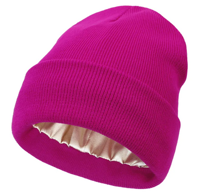 Silk Lined Knit Beanie