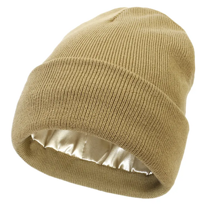 Silk Lined Knit Beanie