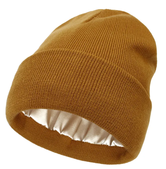 Silk Lined Knit Beanie