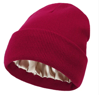 Silk Lined Knit Beanie