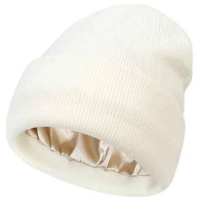 Silk Lined Knit Beanie