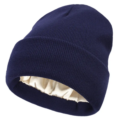 Silk Lined Knit Beanie