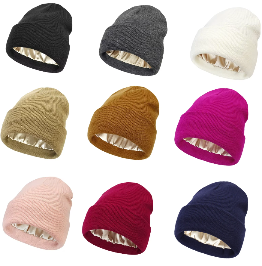 Silk Lined Knit Beanie