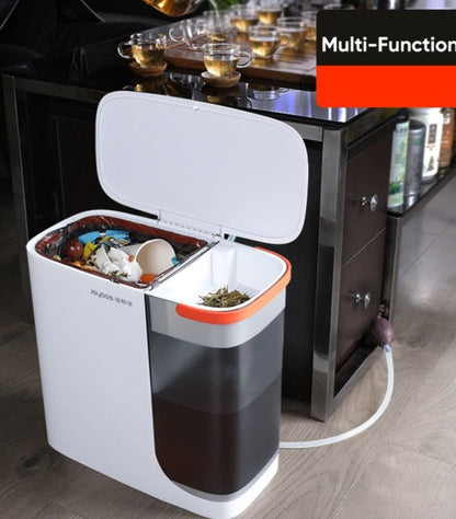 Double Storage Liquid Separator Trash Can