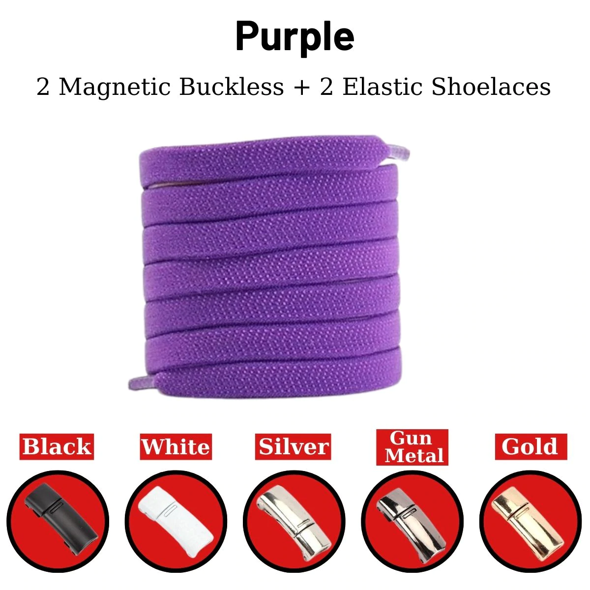 MAGNETIC NO-TIE SHOELACES