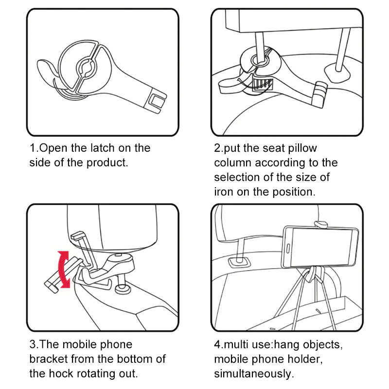 2-in-1 Car Hook™