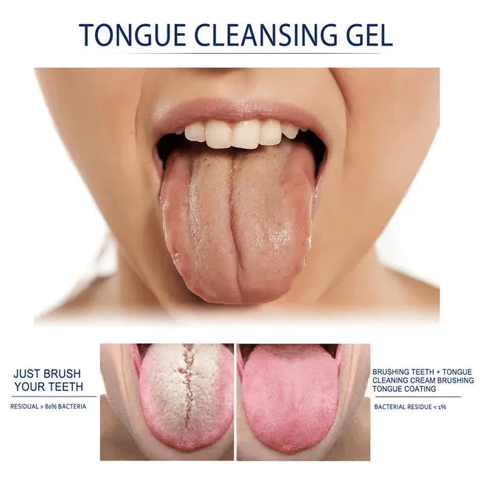 🔥Hot Sale ✨ UP TO 65% OFF🔥 Probiotic Tongue Cleaning Gel Set (Gel + Scraper)