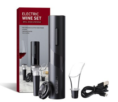 Electric Wine Bottle Opener Set