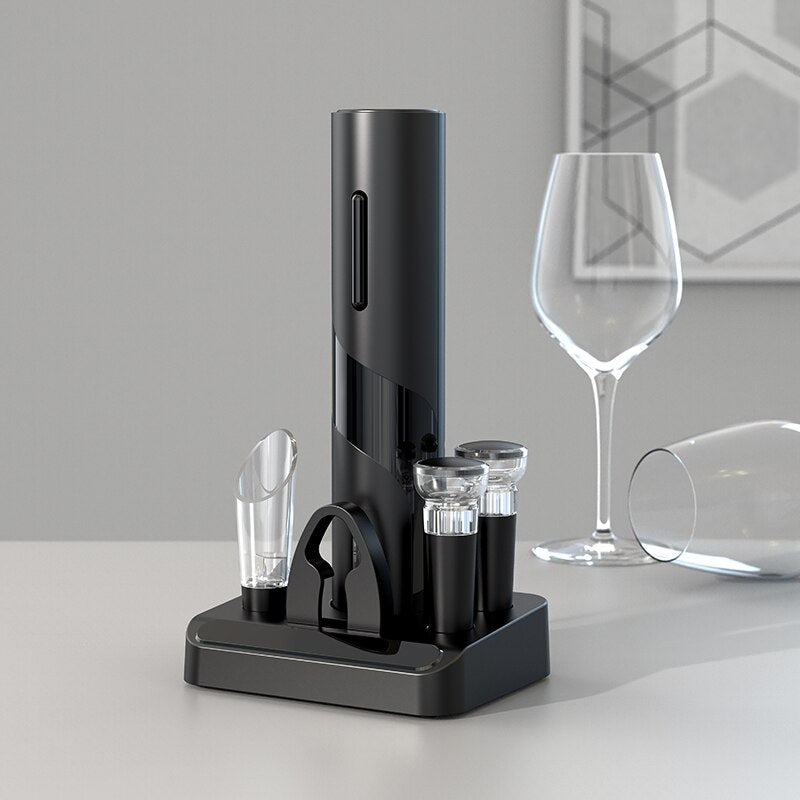 Electric Wine Bottle Opener Set